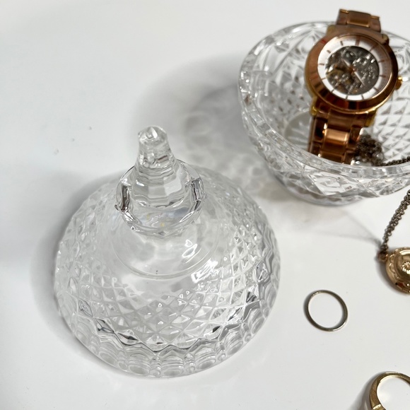 Crystal Trinket Dish with Lid - Picture 5 of 5